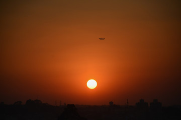 Por do Sol avião 