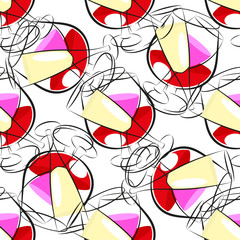 Seamless background with wine
