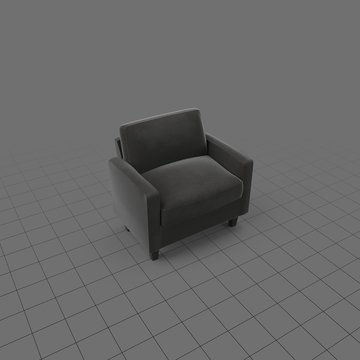 Modern living room chair with cushions