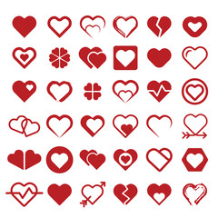 collection of heart symbol