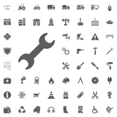 Obraz premium Wrench icon. Construction and Tools vector icons set