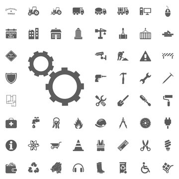 Work in progress icon. Construction and Tools vector icons set