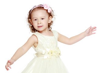 Portrait of a beautiful little girl