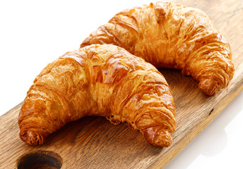 freshly baked croissants