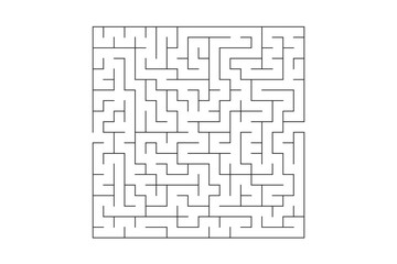 Labyrinth Lines on White