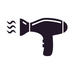 Hair drying symbol