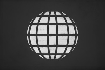 Sphere Symbol on Chalk Board