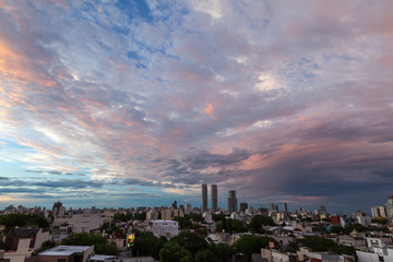 Buenos Aires city scape after a storm