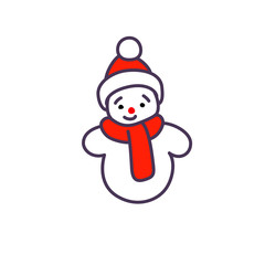 Illustration of snowman