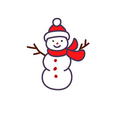 Illustration of snowman