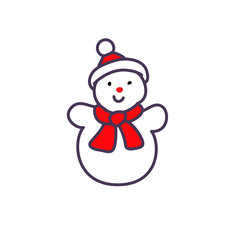Illustration of snowman