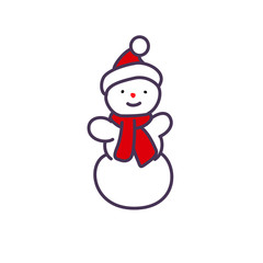 Illustration of snowman