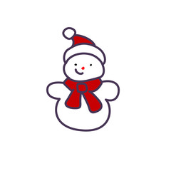Illustration of snowman