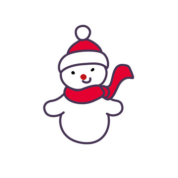 Illustration of snowman