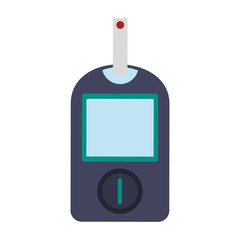 Obraz premium Glucometer medical tool icon vector illustration graphic design