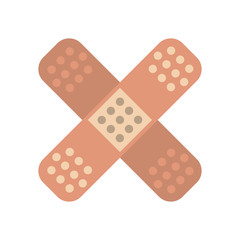 Bandage crossed symbol icon vector illustration graphic design