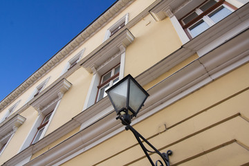 Detailaufnahme sanierter Altbau