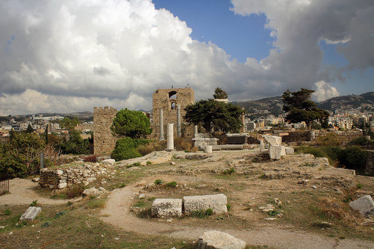 Roman ruins view, Byblos, Lebanon