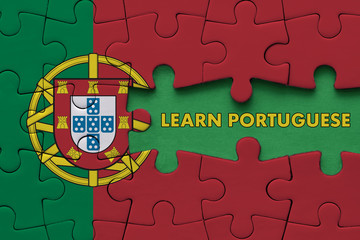 Learn Portuguese- Education Concept