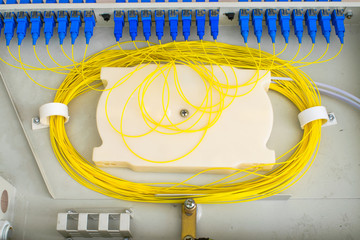 Distribution panels are used to create and communicate optical cross-systems. ODF
