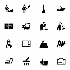 Floor icons. vector collection filled floor icons