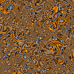 Chaotic pattern of curves 02