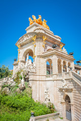 Fountain Park Ciutadella ( Parc de la Ciutadella ) in Barcelona, Catalonia, Spain