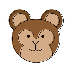 Cute monkey cartoon