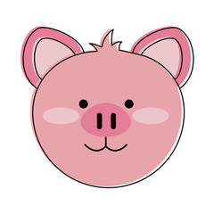 Cute pig cartoon