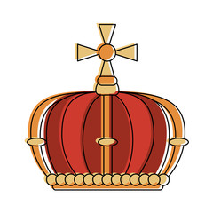 queen crown with cross