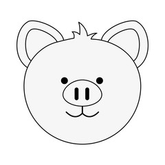 Cute pig cartoon