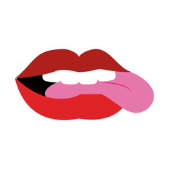 Sexy lips cartoon