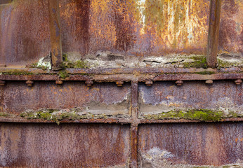 colorful rusty metallic background
