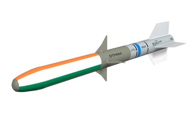 Rocket on a white background.
