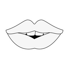 Sexy lips cartoon