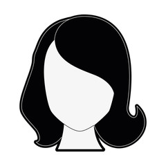 woman faceless cartoon icon vector illustration graphic design
