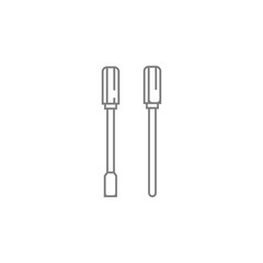 screwdrivers icon. Web element. Premium quality graphic design. Signs symbols collection, simple icon for websites, web design, mobile app, info graphics