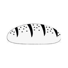 Bread bakery food icon vector illustration graphic design