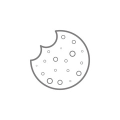 bitten biscuits line icon. Web element. Premium quality graphic design. Signs symbols collection, simple icon for websites, web design, mobile app, info graphics