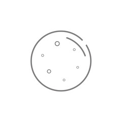 Moon line icon. Web element. Premium quality graphic design. Signs symbols collection, simple icon for websites, web design, mobile app, info graphics