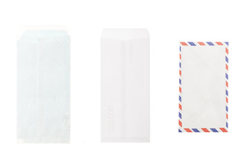 envelope set isolated on the white background.