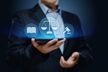 Labor Law Lawyer Legal Business Internet Technology Concept