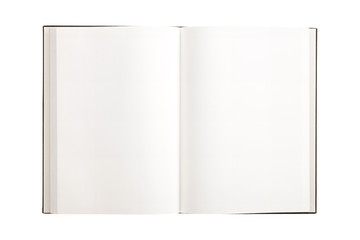 white empty(blank) note spread isolated on the white background.