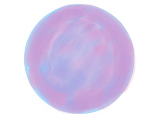 soft-color vintage pastel abstract watercolor circle logo background with colored (shades of blue, pink color), illustration
