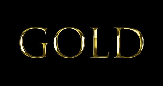 vintage yellow golden metallic with gold word text series symbol sign on black background, concept of golden luxury decoration text
