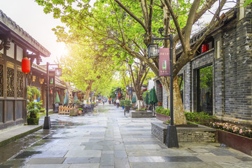Old town street in Chengdu