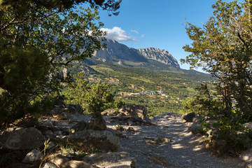 Fototapeta na wymiar Ai-Petri is a peak in Crimean Mountains.