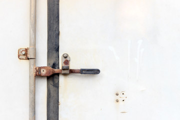 closeup door lock handles