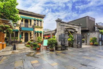 Old town street in Chengdu