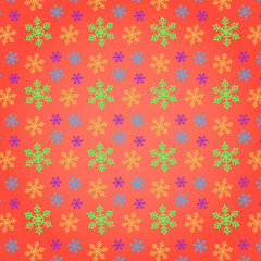 Snowflakes Vector Pattern background